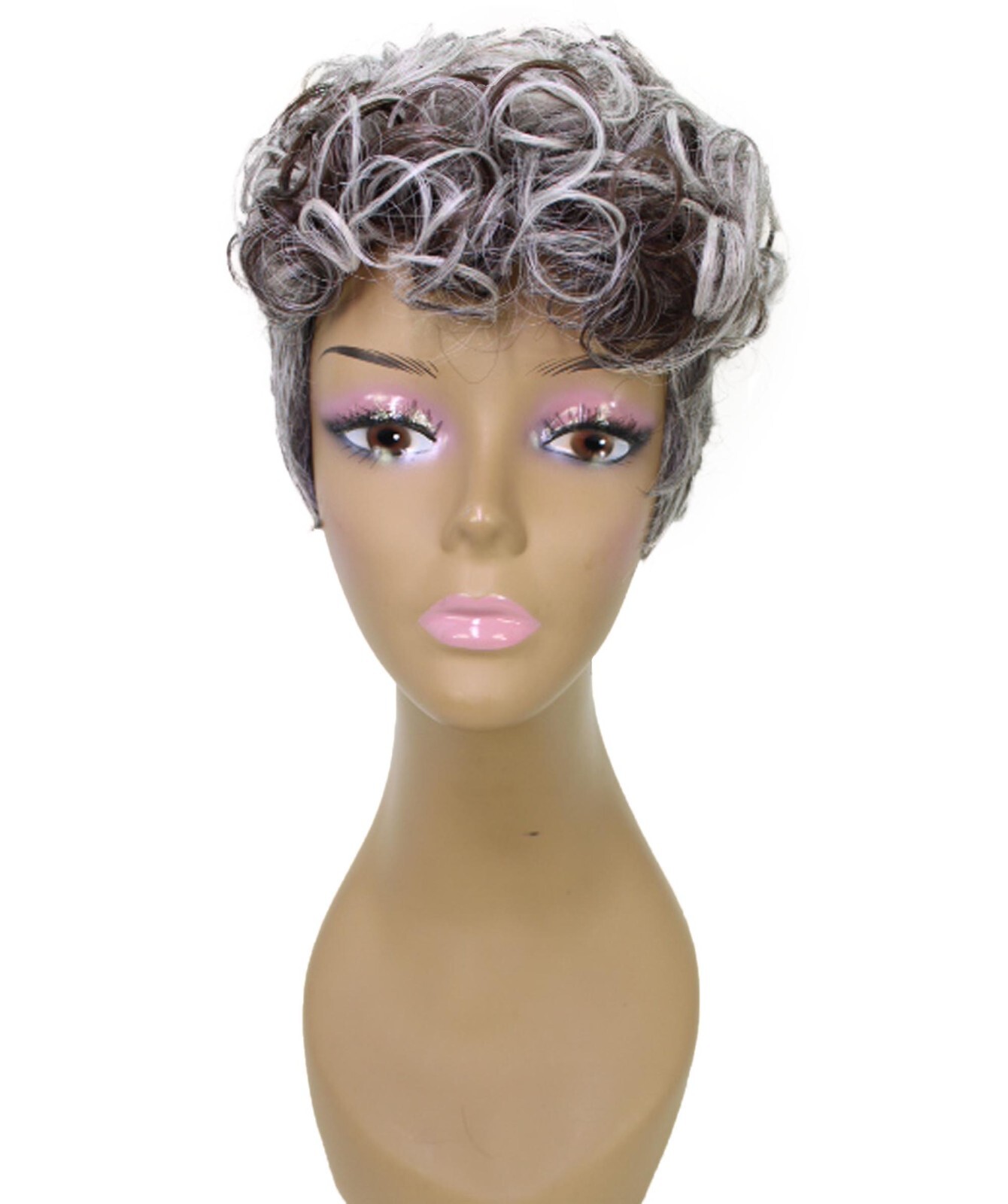 LUXLUXE Sydney Curly Layer 10 in Full Wig Full Cap, Heat Resistant Fiber BF-0003