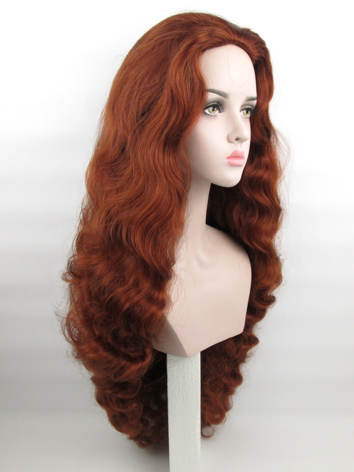 WOMENS 32″ LONG WAVY CURLY WIG NO BANGS STEPHANIE RENAISSANCE MEDIEVAL MOANA