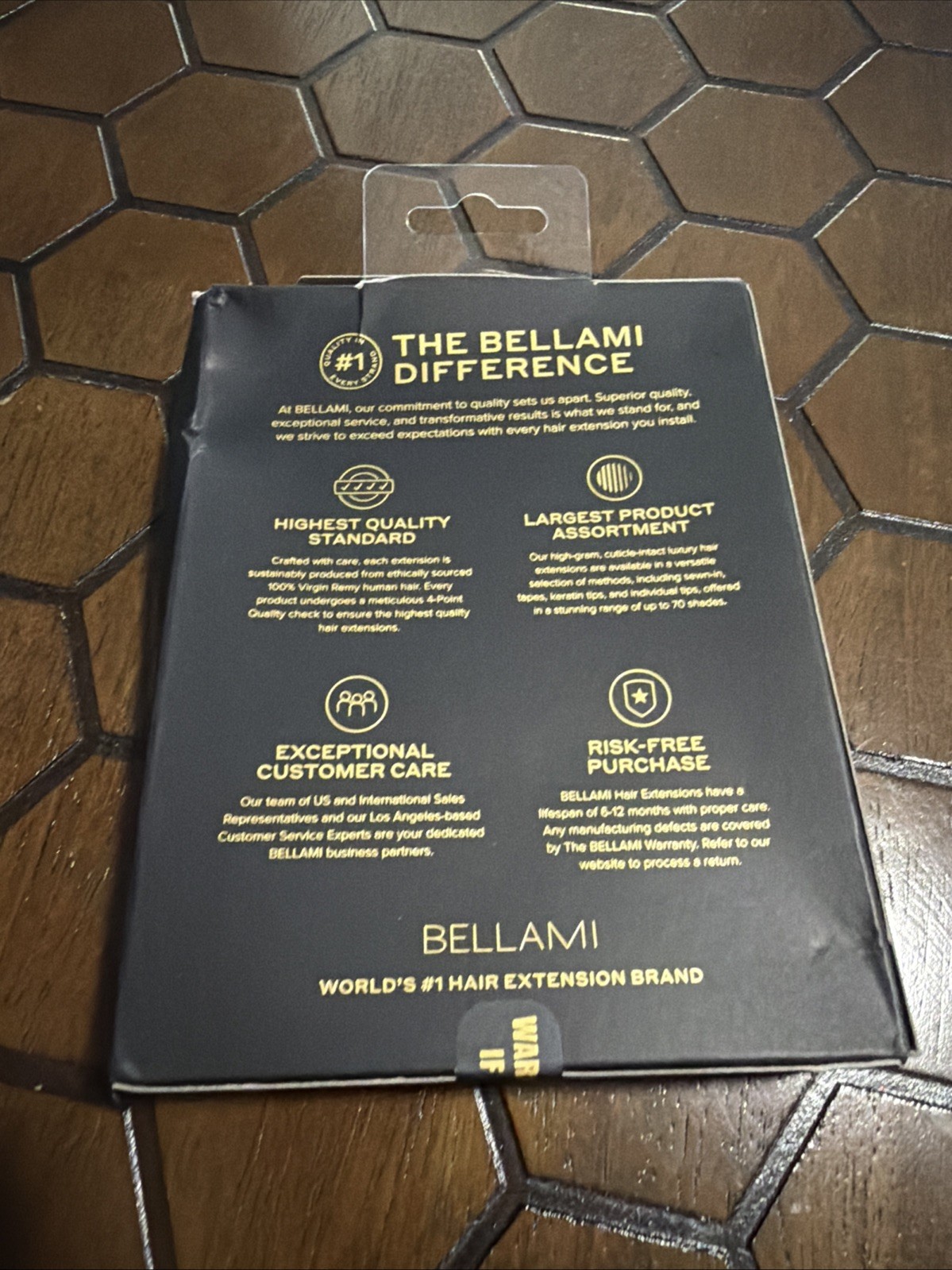 BELLAMI INFINITY WEFT HAIR EXTENSIONS 16in 60g Sweatheart Blonde Hybrid 100% AUT