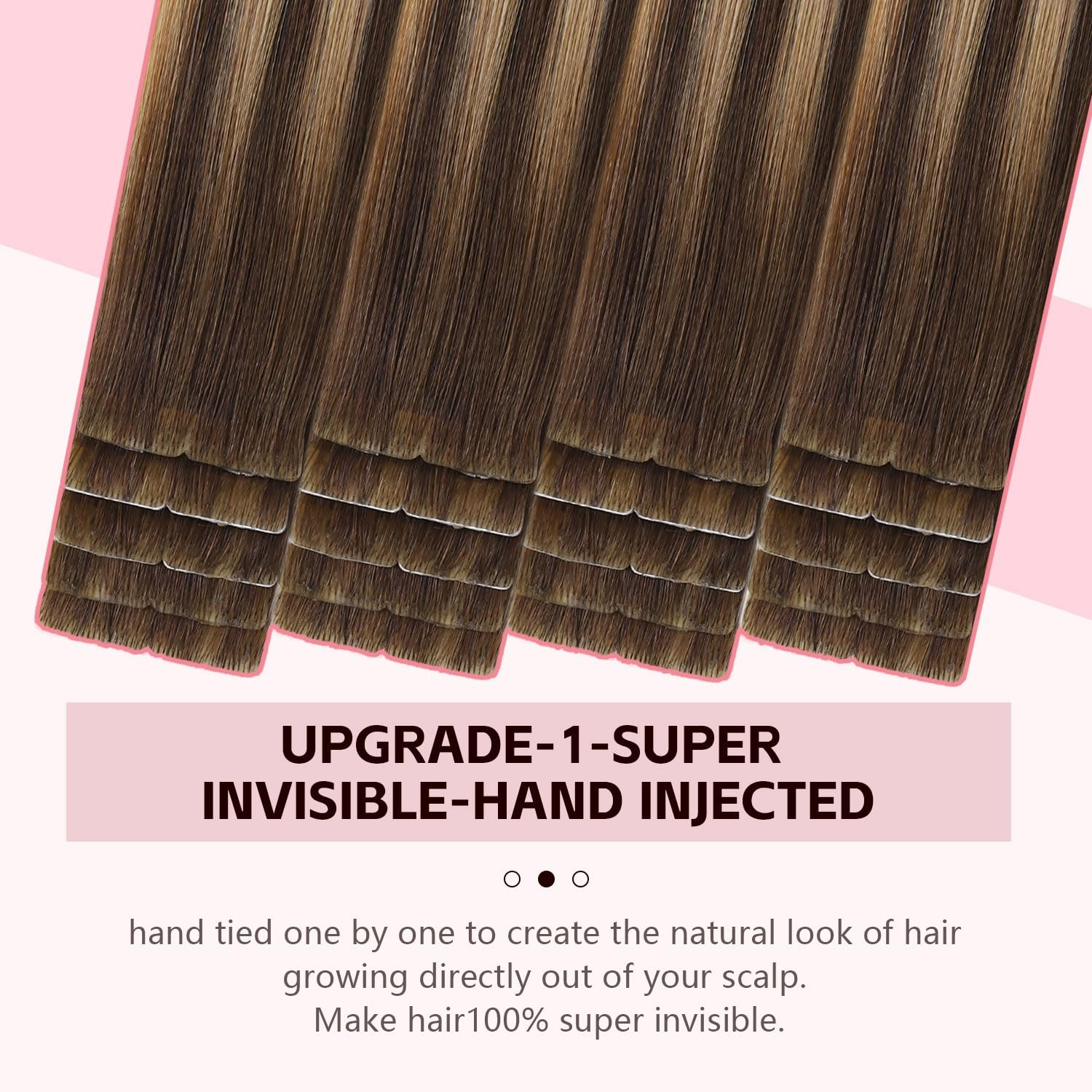Sweetmet 3Rd-Generation Pro3.0 Invisible Tape In Hair Extensions Human Hair