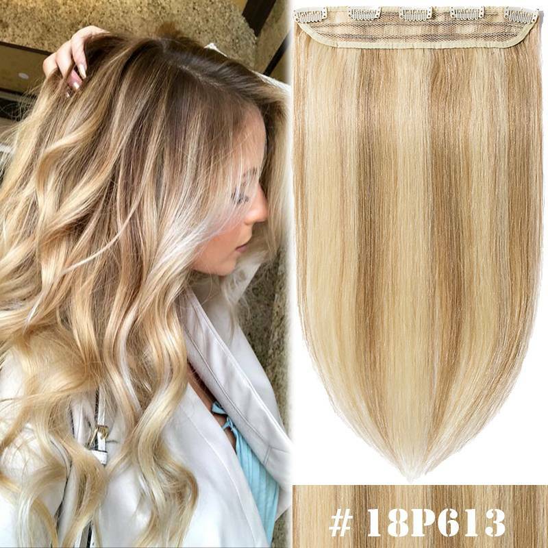One Piece Full Head Hair Extensions Clip In Human Hair Extension 24″ Armenian