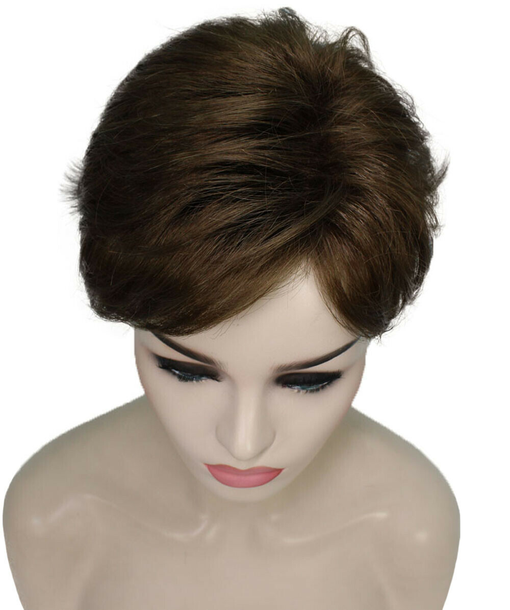 Dorothy – Straight Kanekalon Synthetic Fiber Full Wig, 2-4.5 in, Light Brown