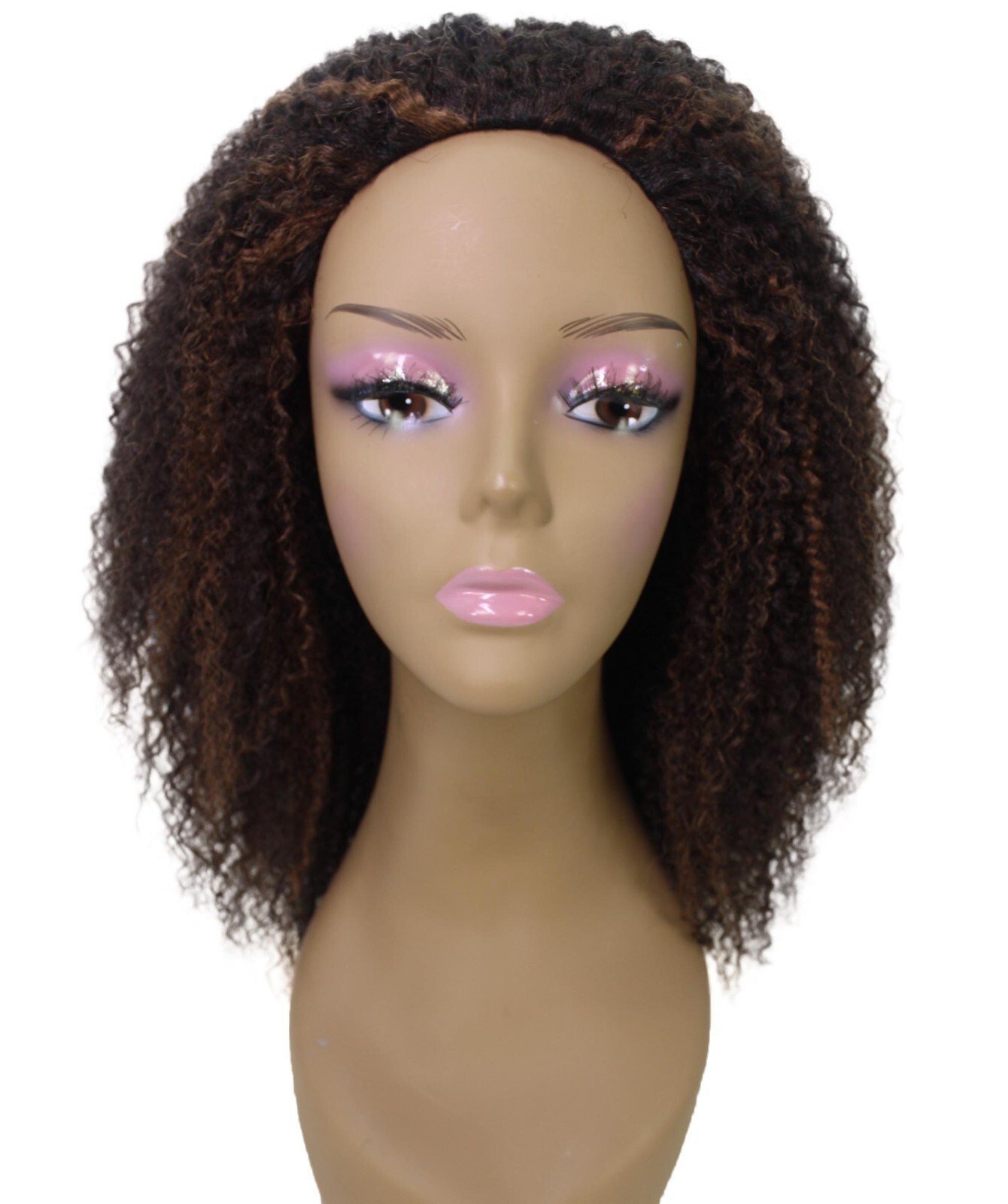 LUXLUXE Rosario Curly Body Waves 20 in Long Half Wig, BH-0005