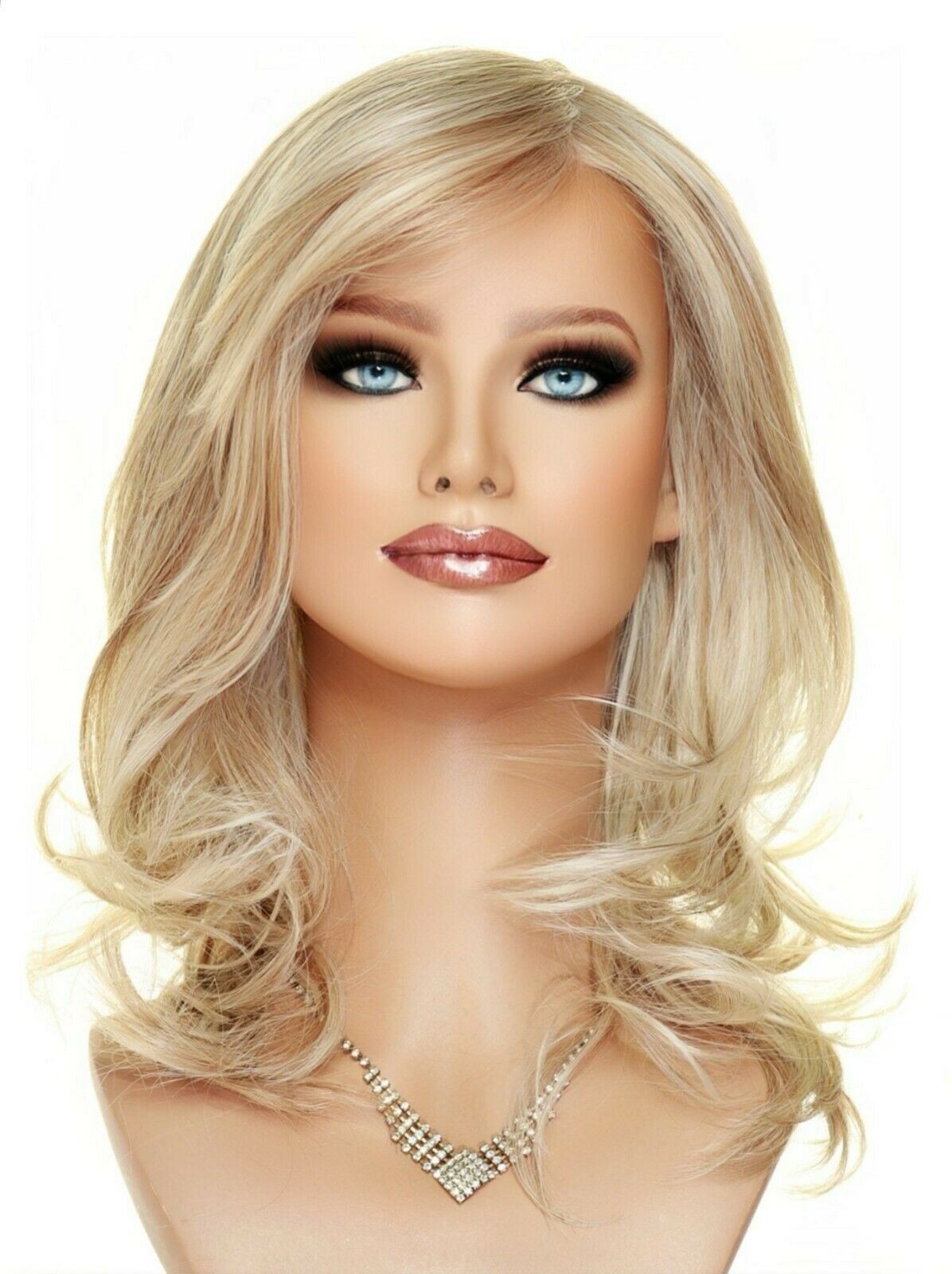 Curve Appeal Lace Front Mono Part Heat Friendly Wig BISCUIT BLOND AUTHENTIC -2