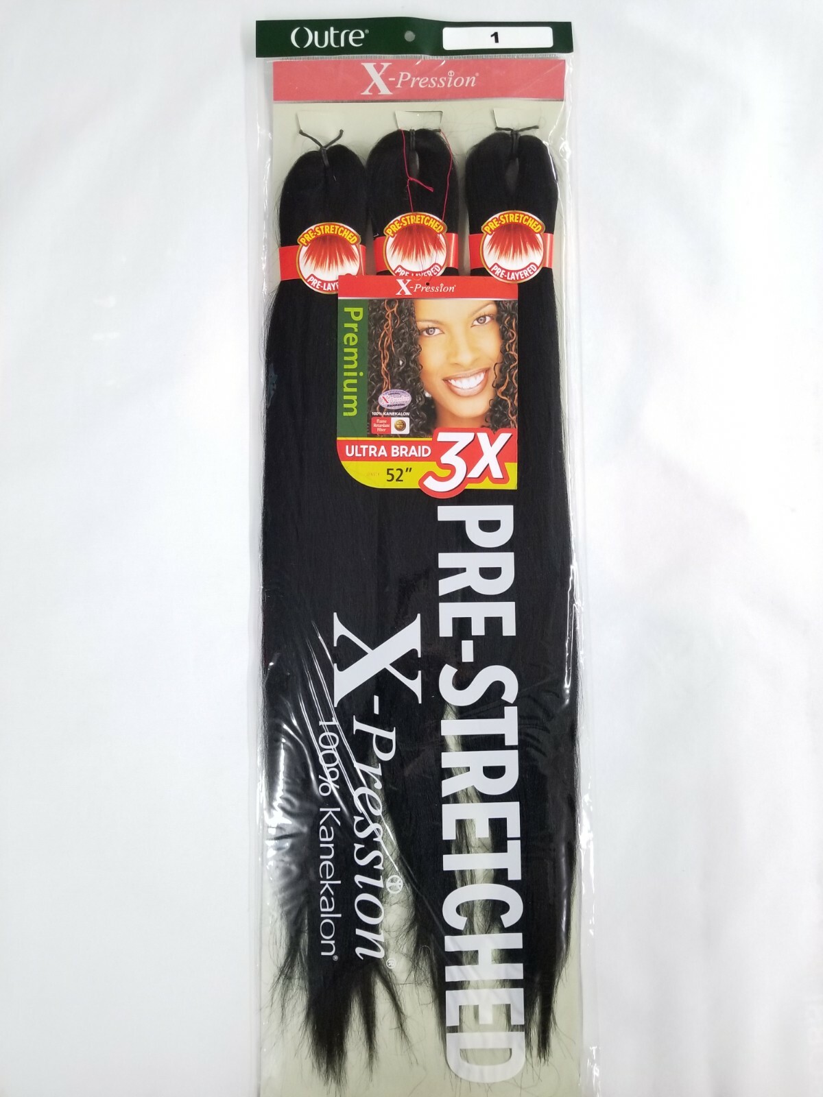 OUTRE Braids X-Pression Kanekalon 3X Ultra Pre-Stretched Braid 52″