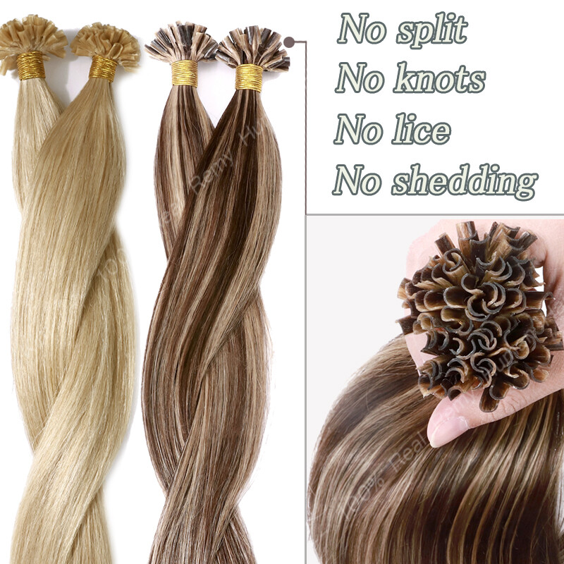 CLEARANCE Nail U Tip Russian Human Remy Hair Extensions Thick 150/200g Full Head