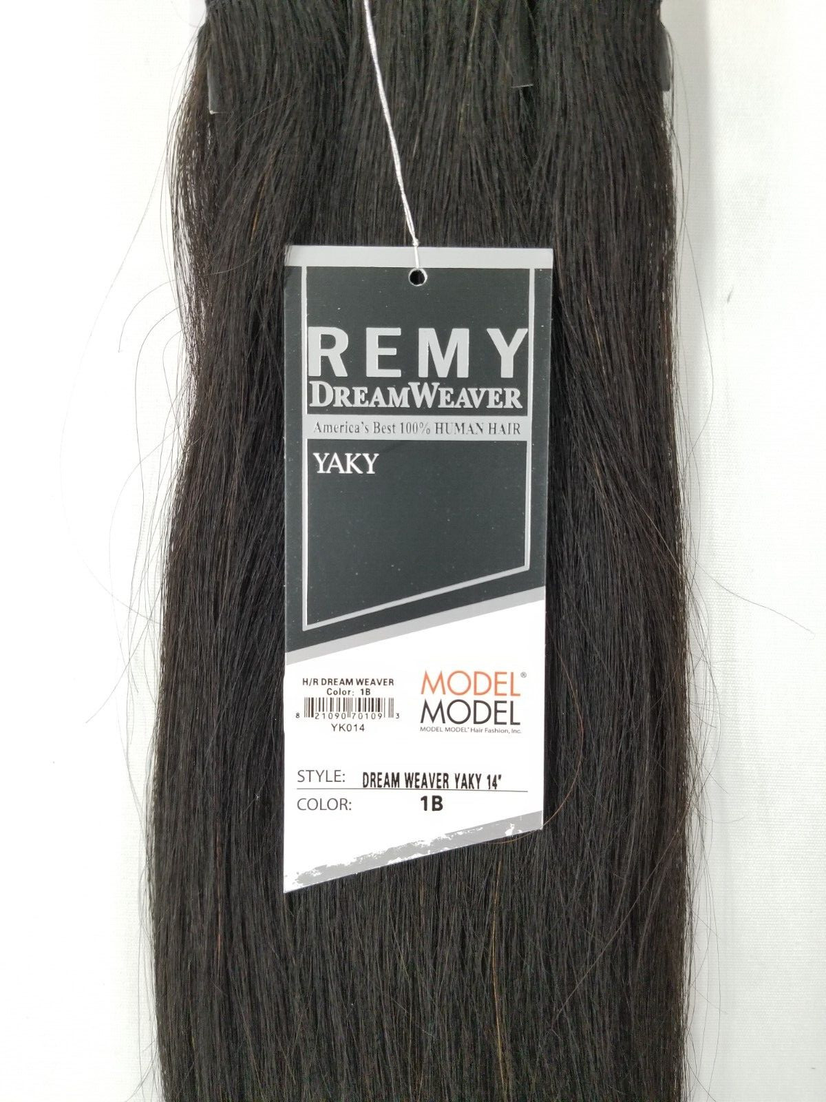 2 Packs ModelModel Remy Dreamweaver 100% Human Hair Extension 14″~Off Black