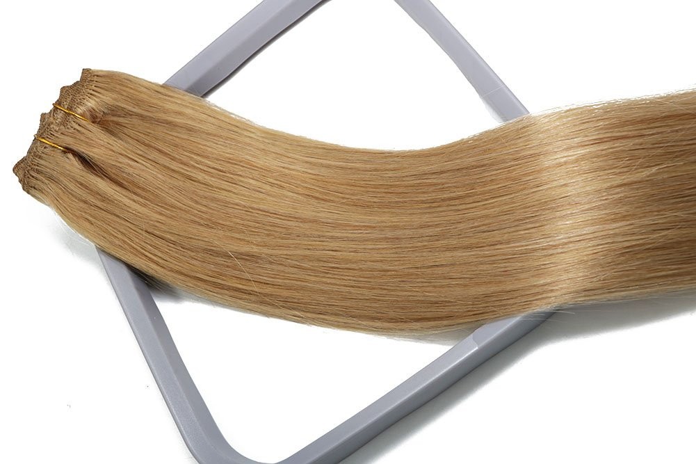 Sew in Weft Hair Extensions Remy Human Hair Weave Hand Tied Premium Thick Bundle
