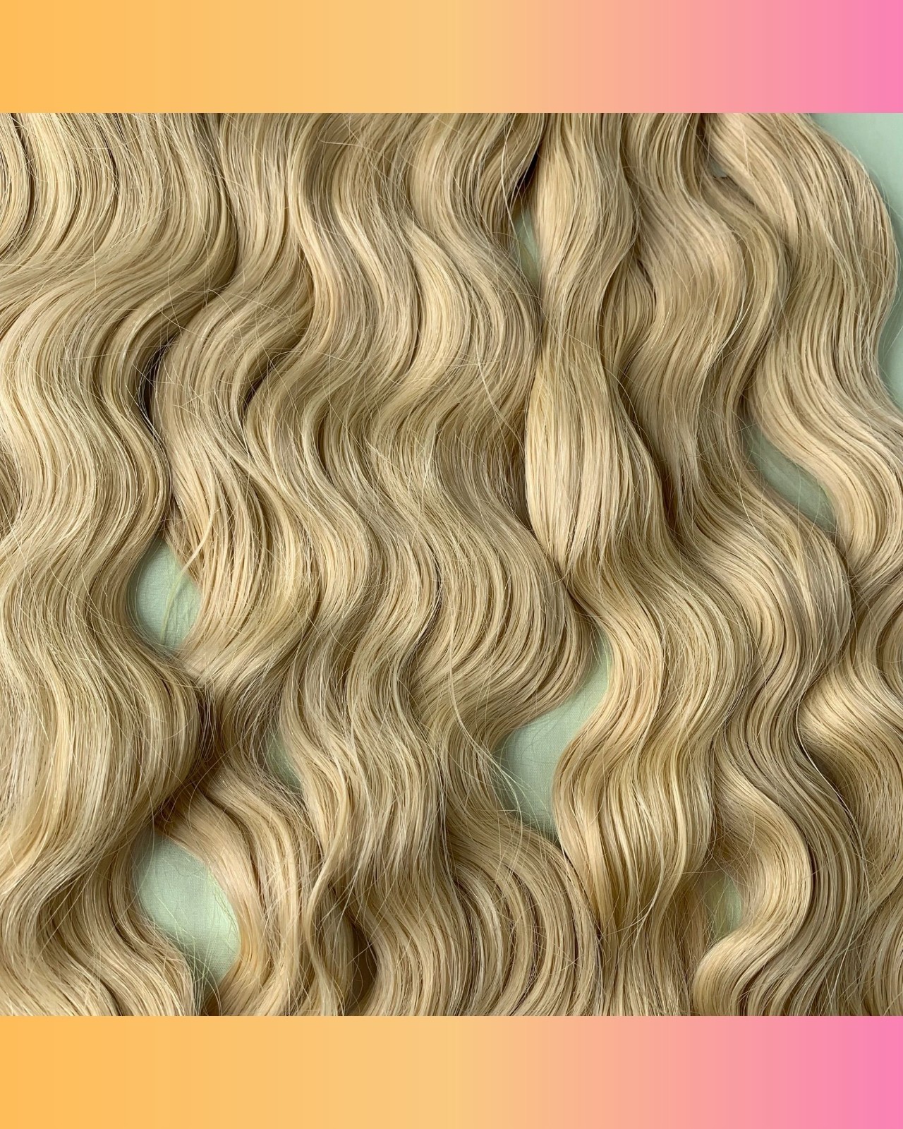 Blonde 613 Human Hair Extension Weft Sew in Wavy Virgin Unprocessed Indian Hair