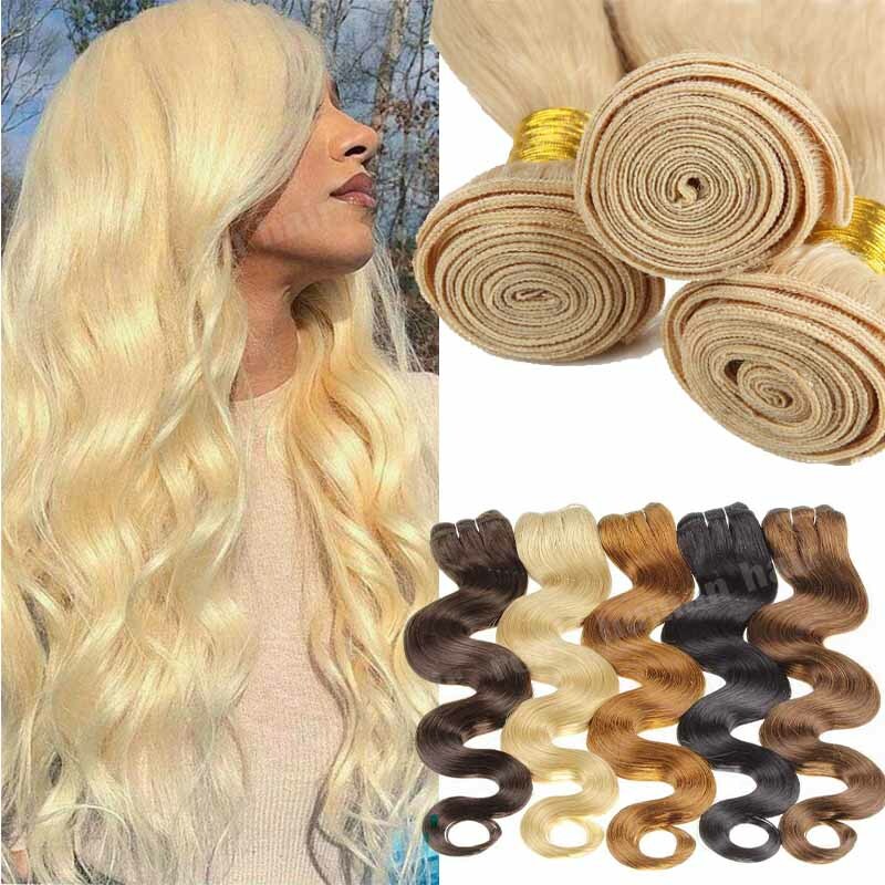100% Real Remy Human Hair Extensions 100g/300g/400g THICK 3/4Bundles Weaves Weft