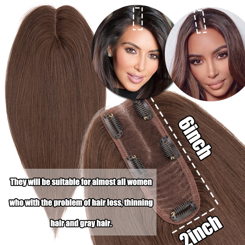 Handmade Silk Base Mono Cap Virgin Human Hair Topper Hairpiece Wigs Remy Toupees