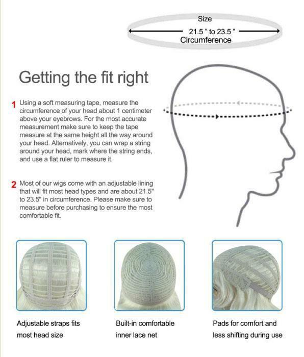 Women’s Superhero wig | Blonde Wigs | Premium Breathable Capless Cap HW-3865A