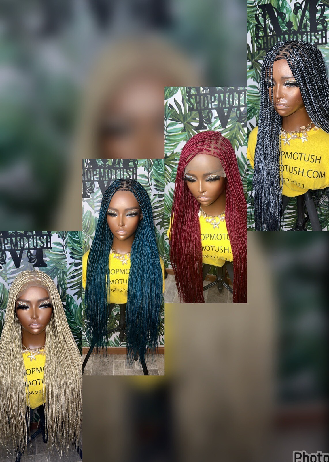 Small Size Knotless Box Braided Wig,Box Braid Wig, Knotless Braids,Lace Braids