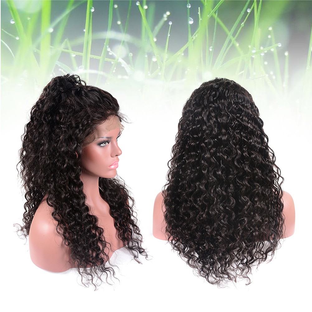 Small Curly Hair Wig Front Lace Hair Accessories Women Wig Natural Black Cover