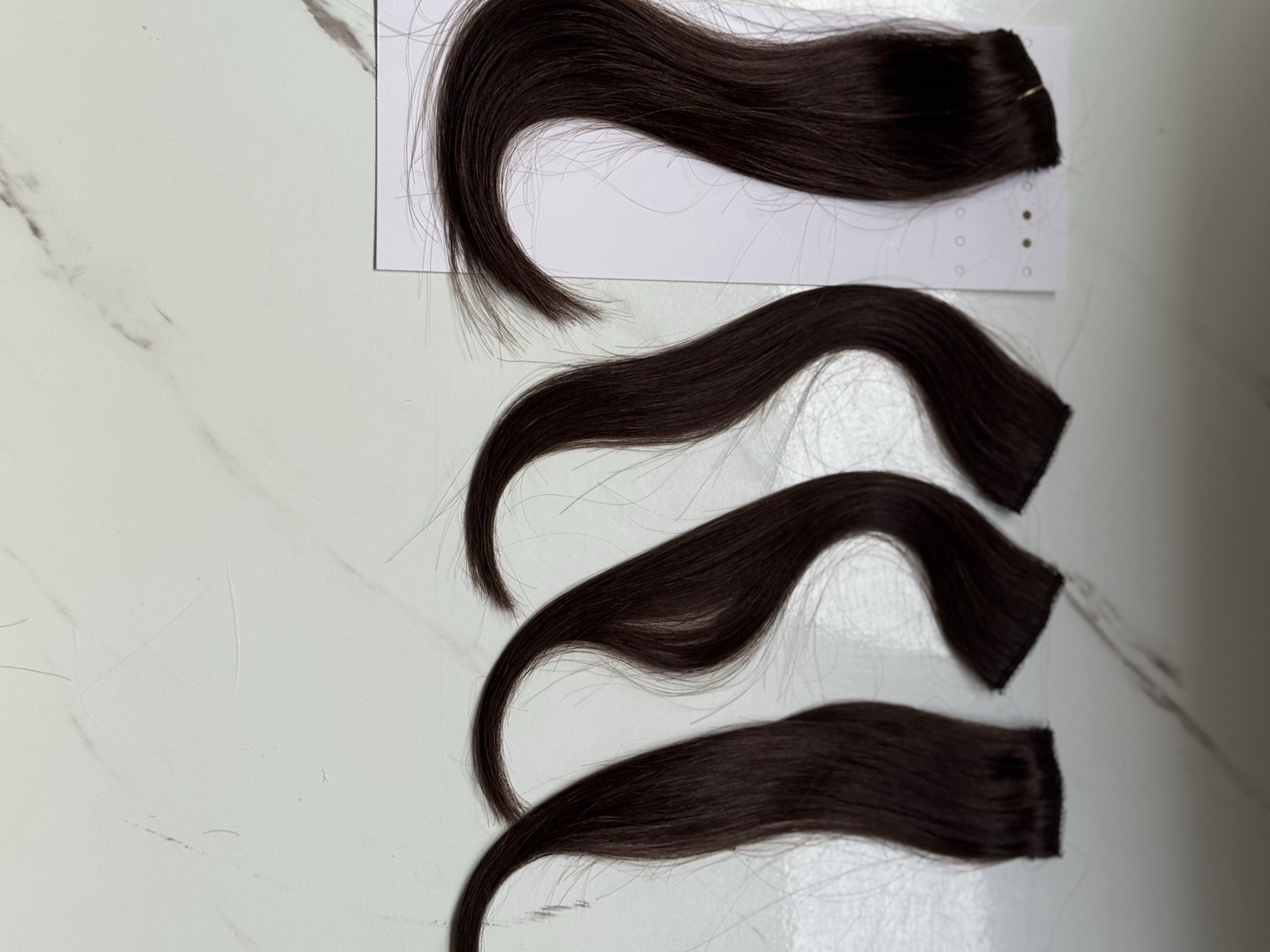 Benehair 6PC Clip-In Extensions 10” Dark Brown 2R# New