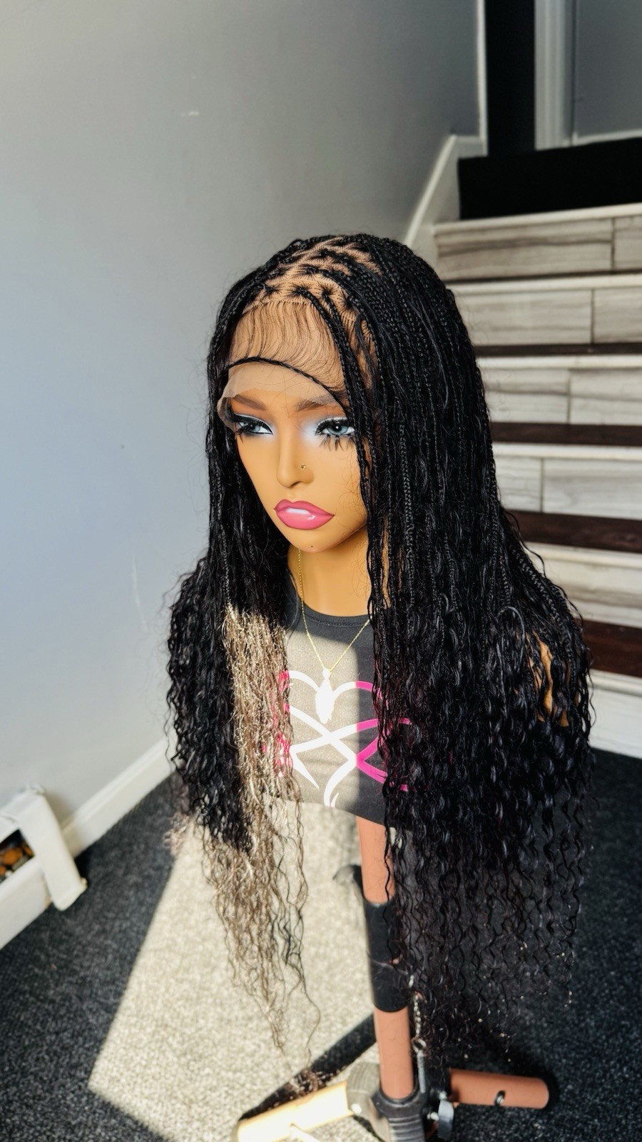 360 Lace Frontal Boho Braids Ready To Ship