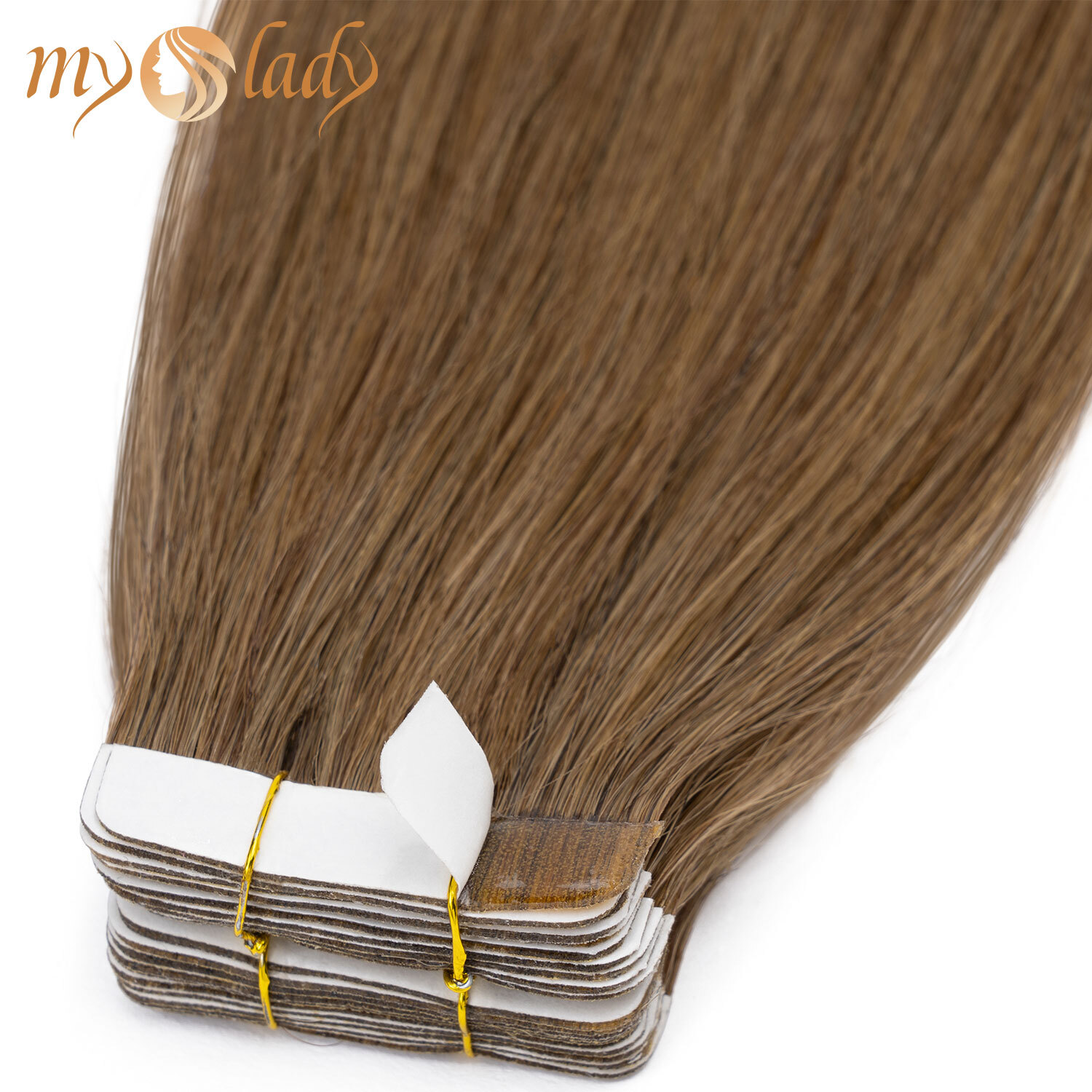 10/20/40/60PCS Tape In Real Remy Human Hair Extensions THICK Full Head Skin Weft