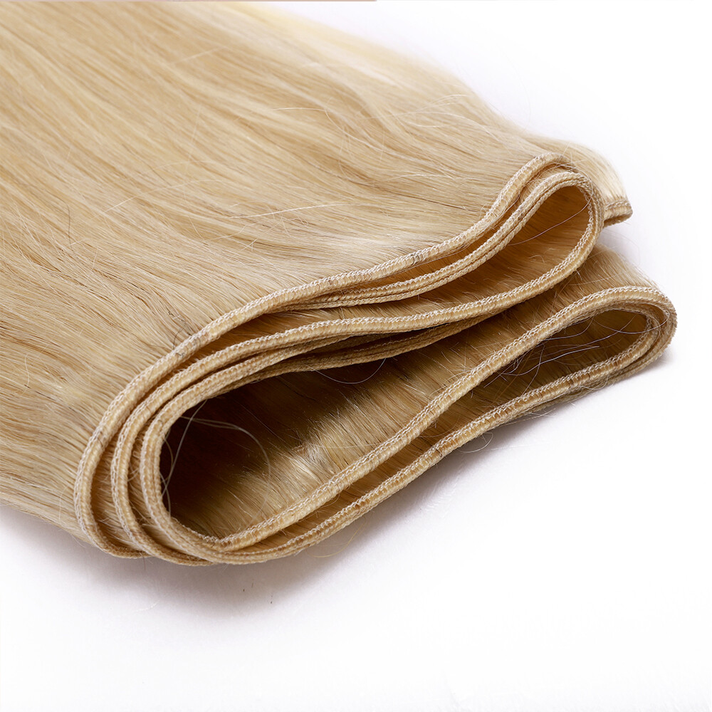 Blonde Human Hair 3 Bundles Remy Virgin Hair Extensions Straight Body Wave 300G