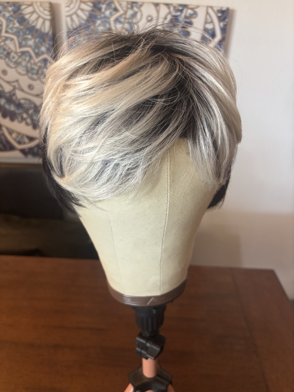 Hard Front Synthetic Pixie Salt And Pepper New Rebel Gypsy Wig!!!