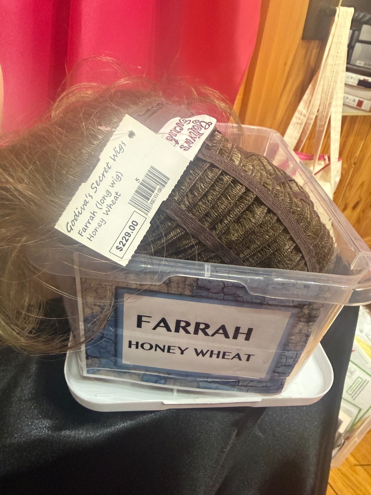 Godiva’s Secret Wigs “Farrah Wig” Honey Wheat TRIMMED SEE PHOTOS
