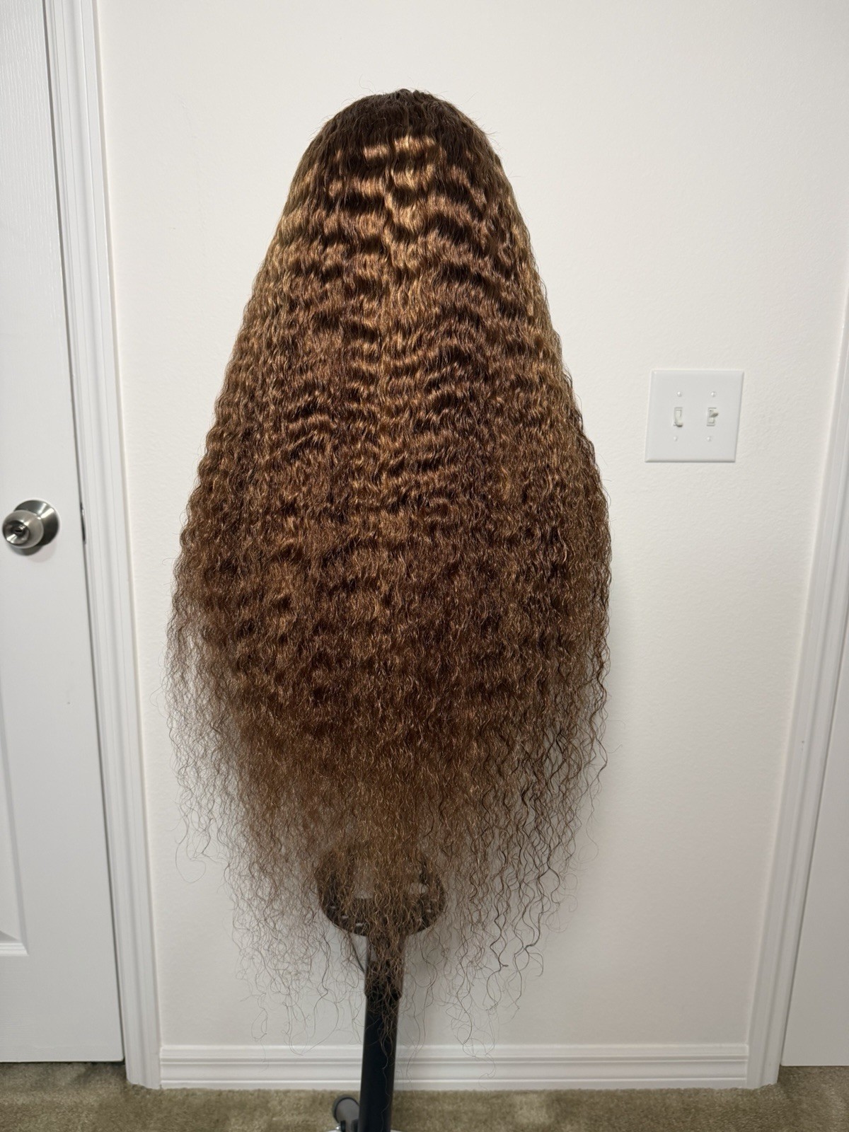 26” 13×4 HD Lace Full Frontal Wavy Highlight Human Hair Wig