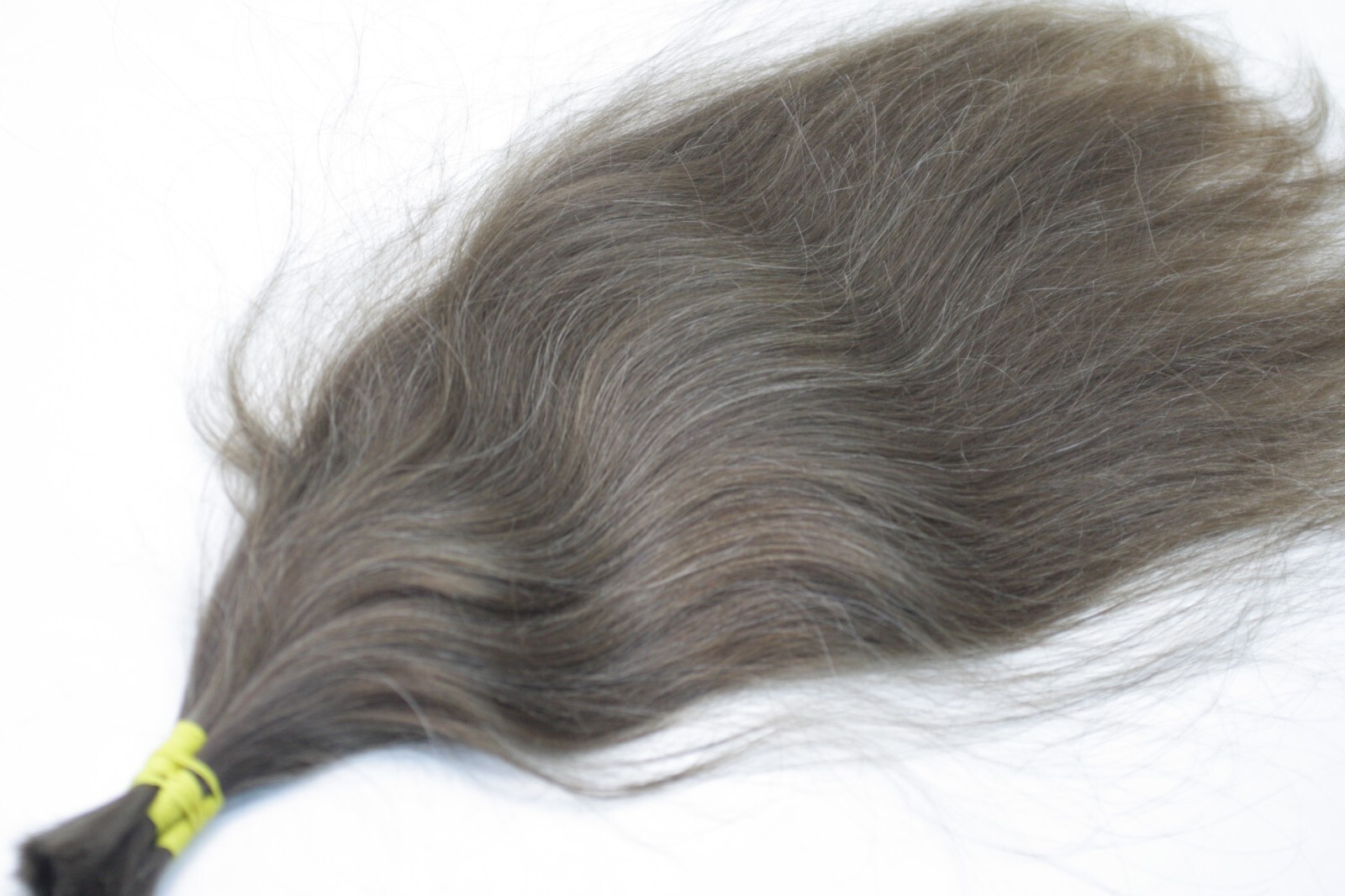 LUX with GRAY THIN Natural Ukrainian Slavic Hair Extension 55cm/21,7″ 73gr/2,6oz