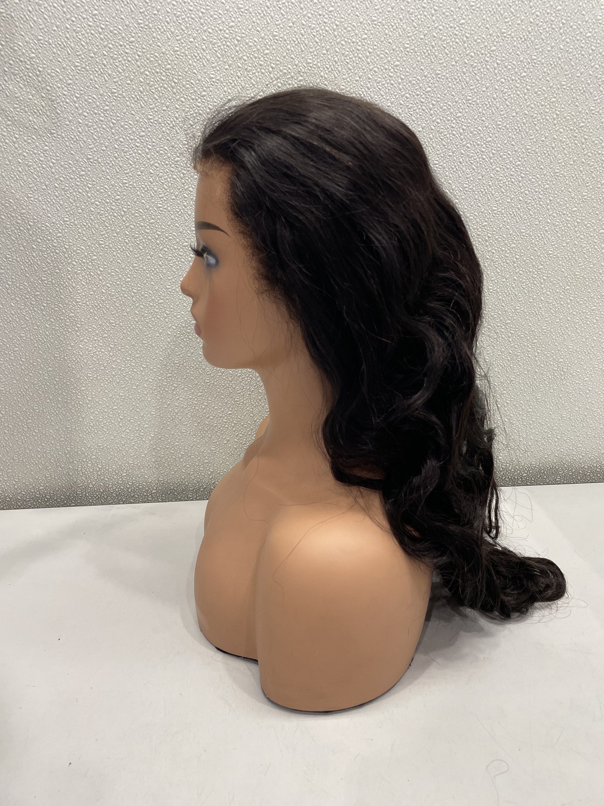 OQ 24″ Hair Natural Black Body Wave Human Hair Invisi Drawstring 360 Wig