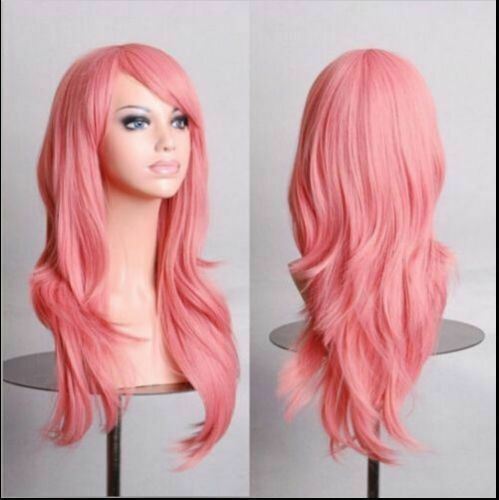70cm 27.5 Inch Curly Fashion Cosplay Costume Party Wig Full Wavy Halloween