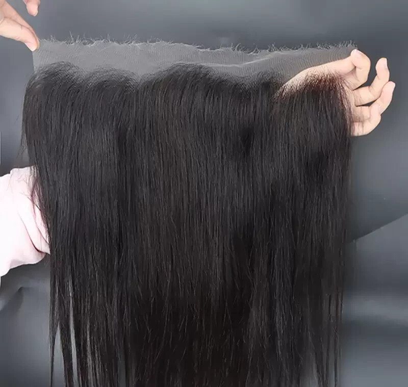 22INCH REAL HD LACE 13X6 STRAIGHT FRONTAL PERUVIAN VIRGIN HAIR MELT TO SKIN 90g
