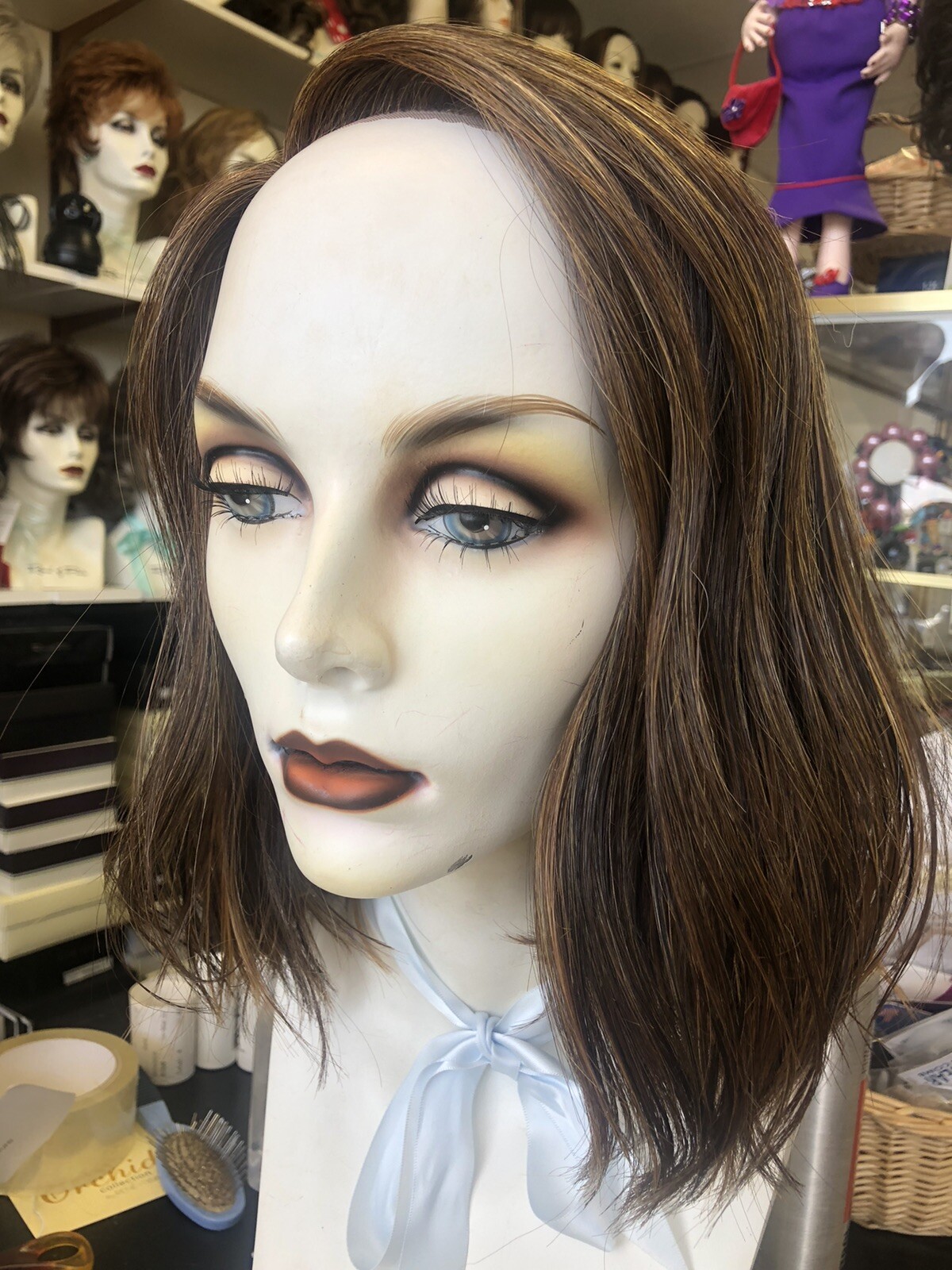 “ENVIOUS” by RENE OF PARIS Orchid Collection in Sepia Lace Front MonoPart $177❤️