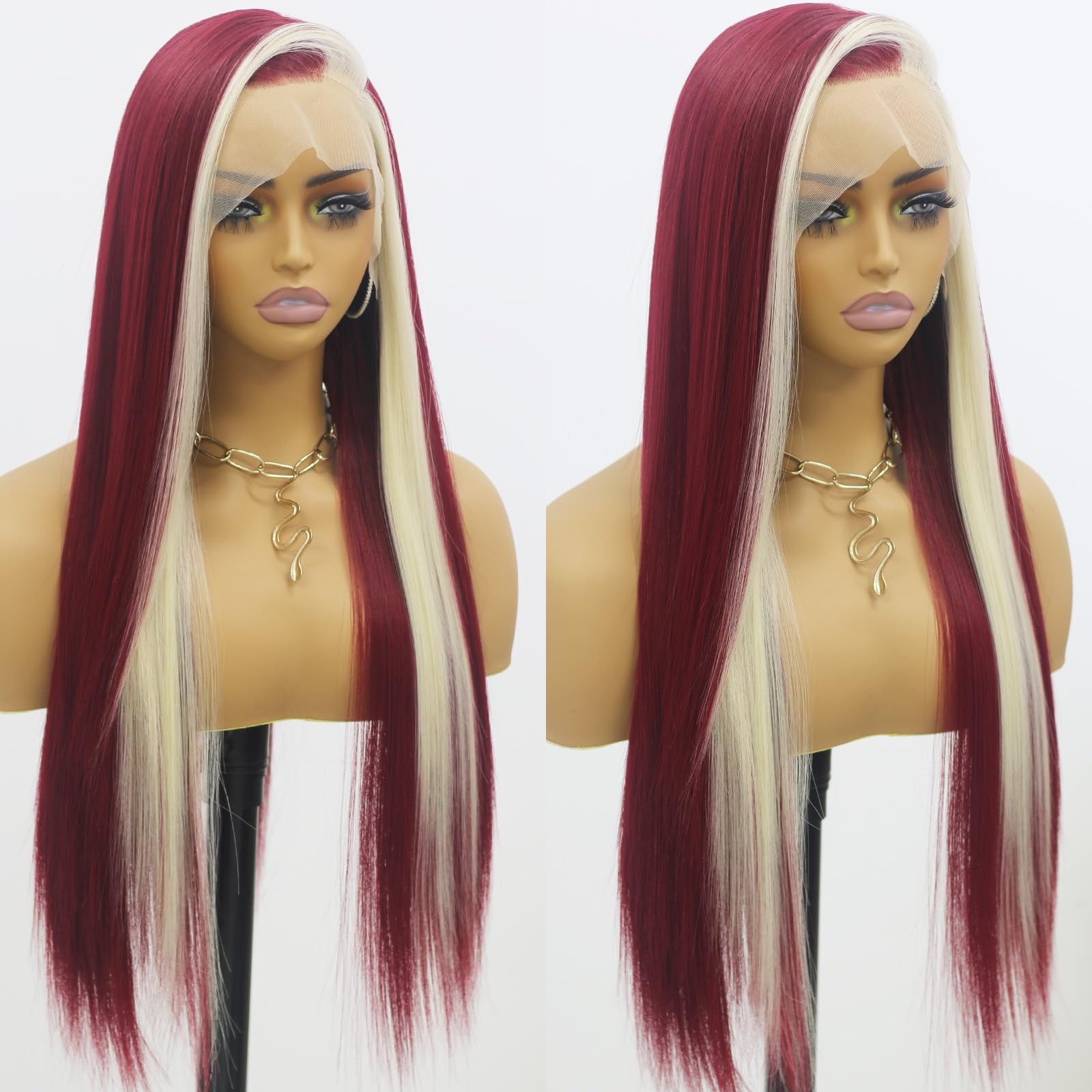 ANDRIA 13X4 HD Lace Front Wigs Straight Hair Glueless Lace Wigs 200% Density Blo