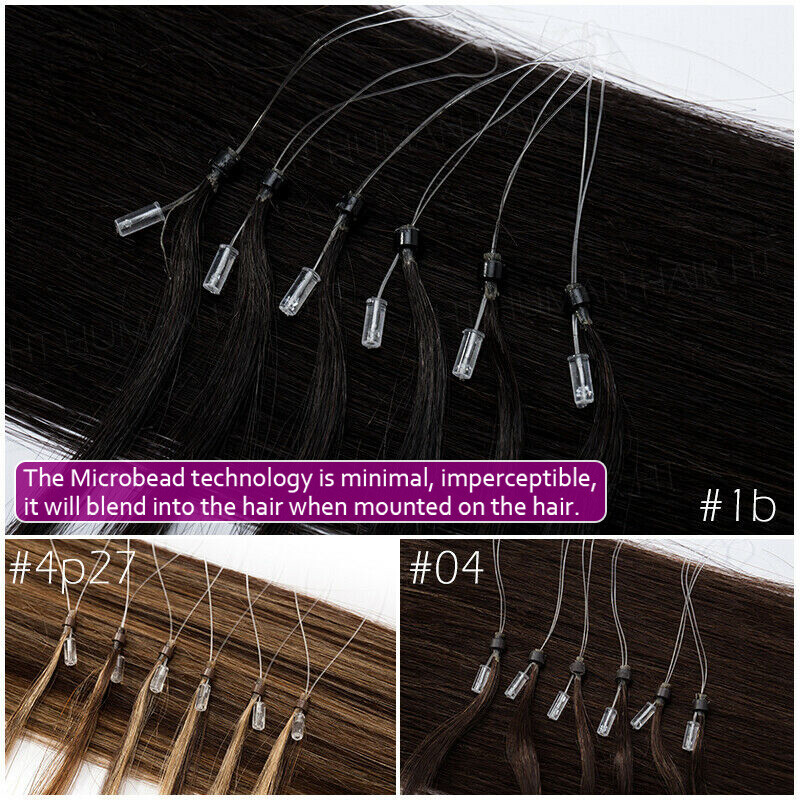 300S Micro Loop Ring Pre Bonded NANO I Tip 100% Remy Human Hair Extensions Ombre