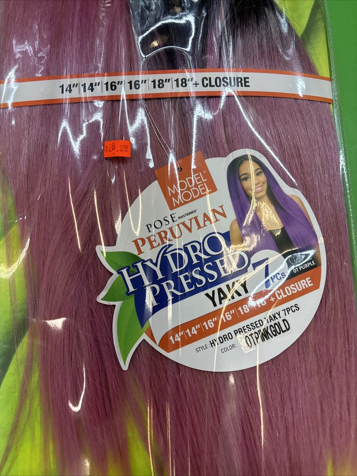 Model Model POSE Mastermix Peruvian Hydro Pressed Yaky PC 14”16”18” OTPINKGOLD