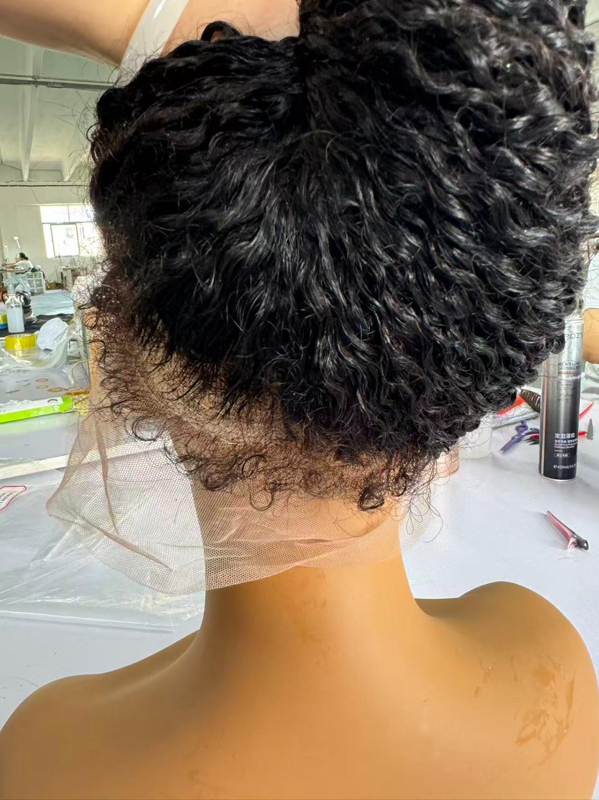 16inch 360 curly hd Wig 180% density 100% human hair