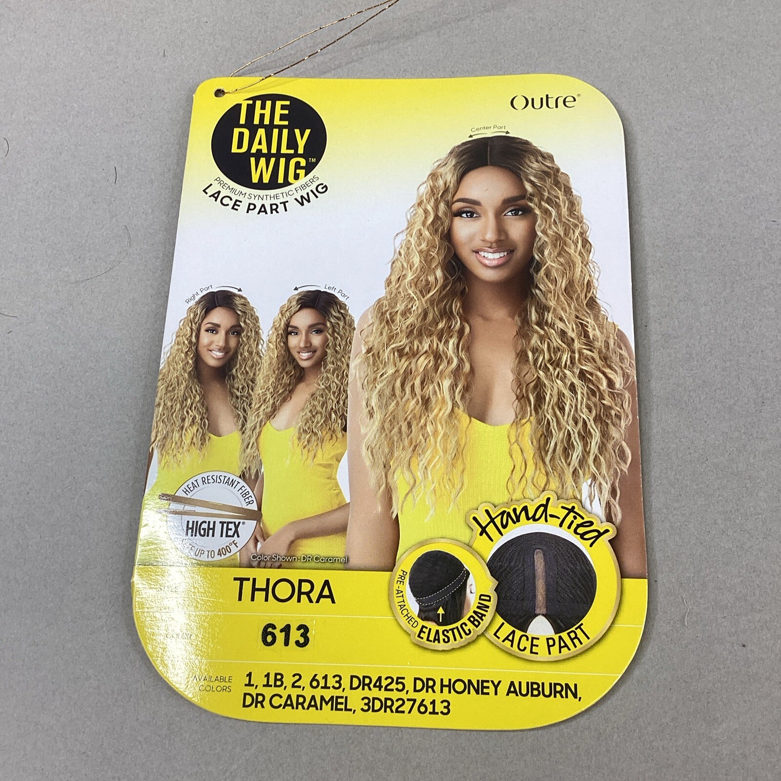 Thora Long Wavy #613 Platinum Blonde Premium Synthetic Lace Part Wig