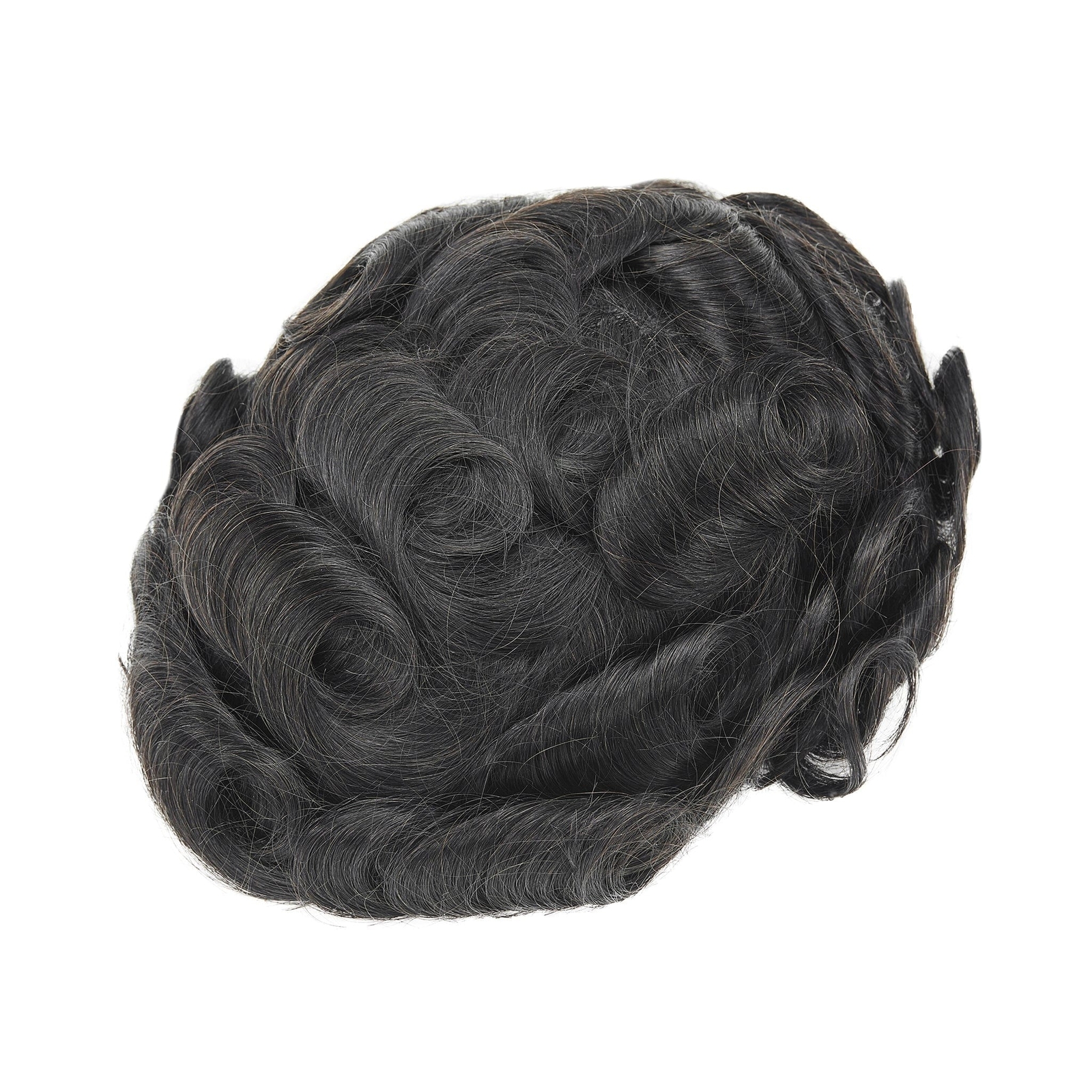 0.08-0.10mm Full Thin Skin Base Slight Wave Men’s Toupee | Men’s Hairpieces