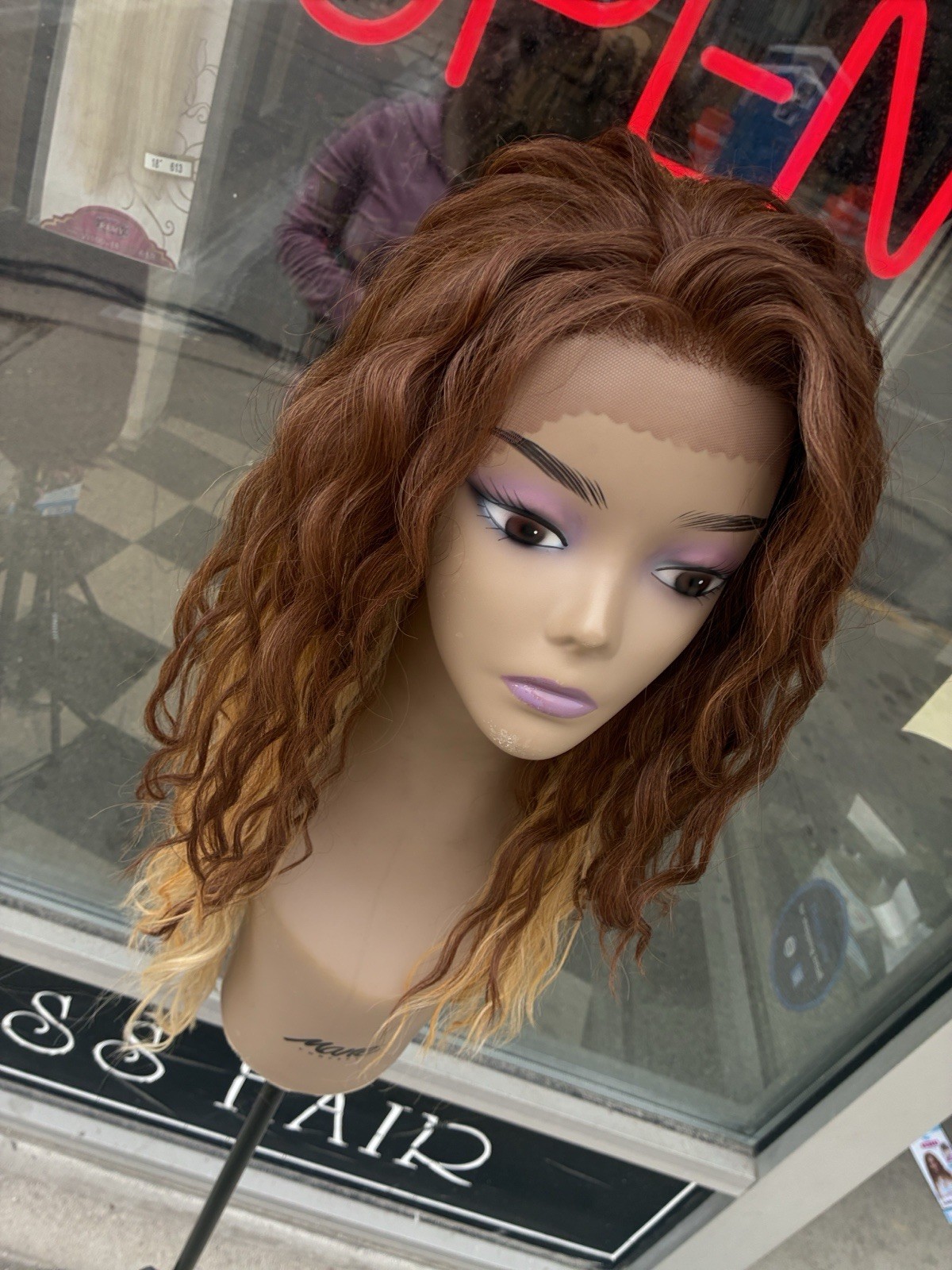 Free Part Swiss Lacefront Ombré Heat Resistant Wig Last One Available