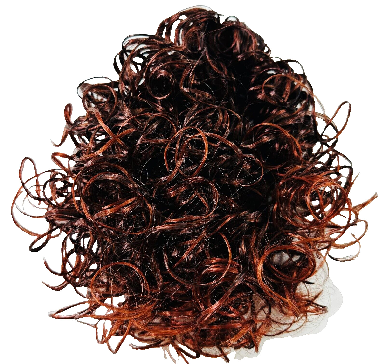 Nina Collection Women’s Short Curl Pony Tail Claw Clip-In Wig 9 inches, Burgundy