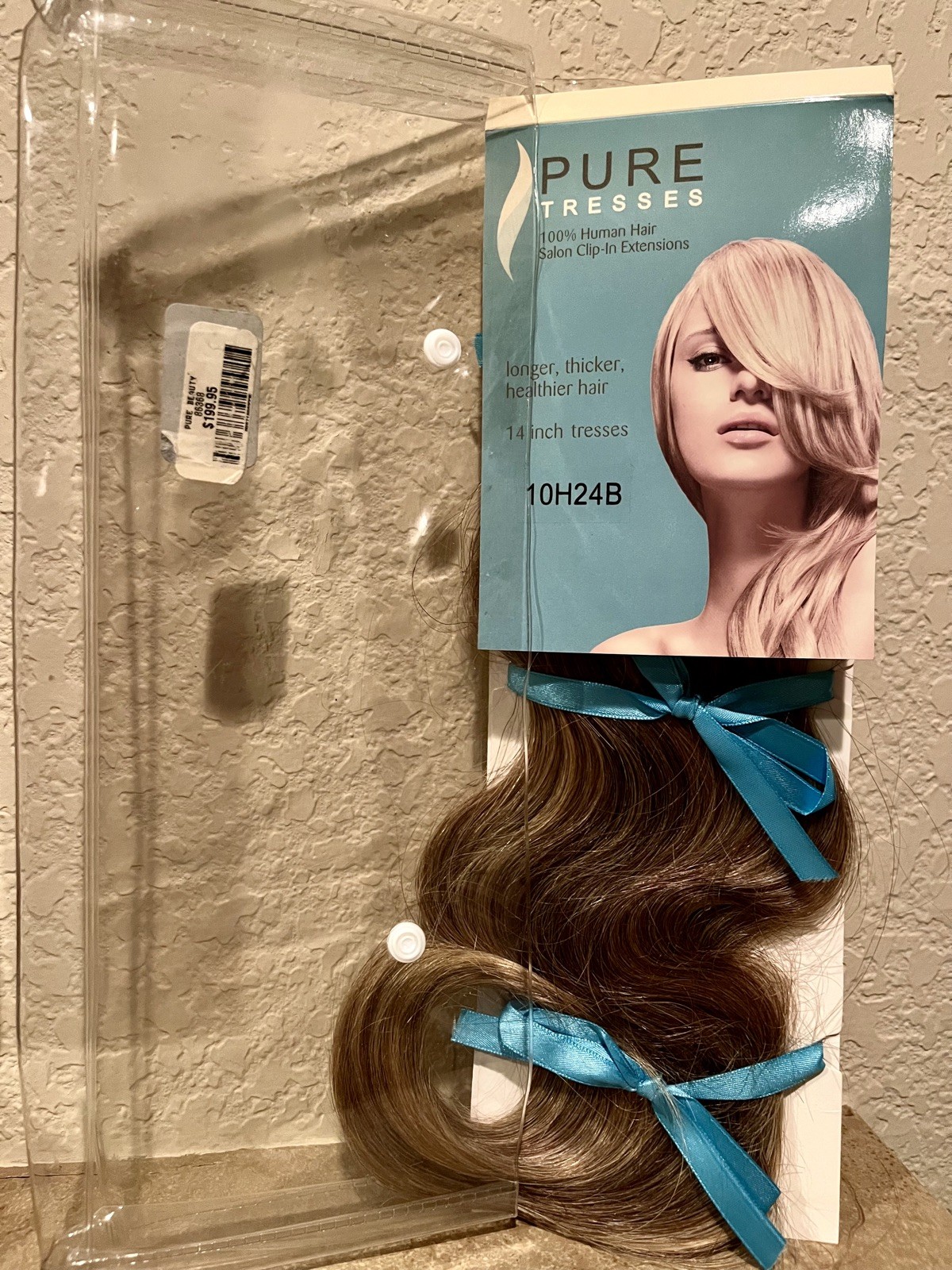 Pure Beauty 10pc KIT Extension 14” Real Human Hair 10 H 24 B $199