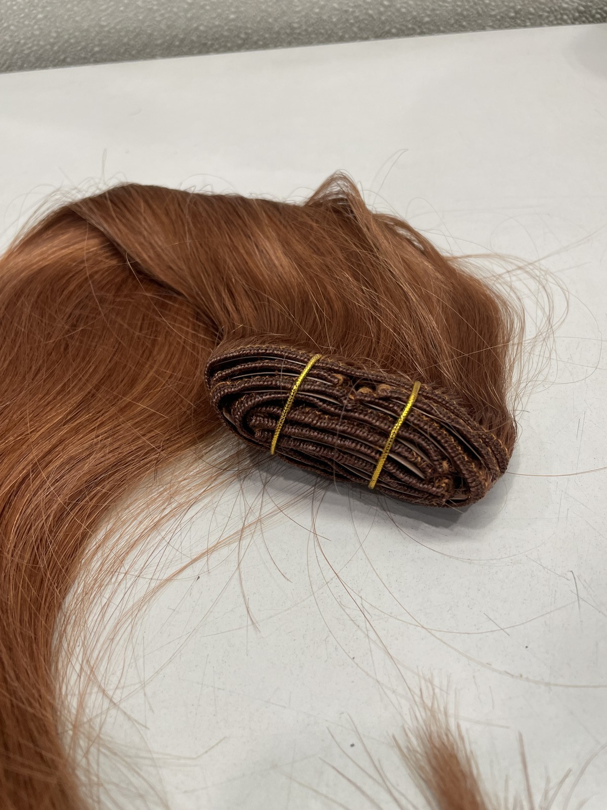 Goo Goo Cinnamon Terra Copper Human Hair Classic Clip-In Extensions, 20″ 7pcs