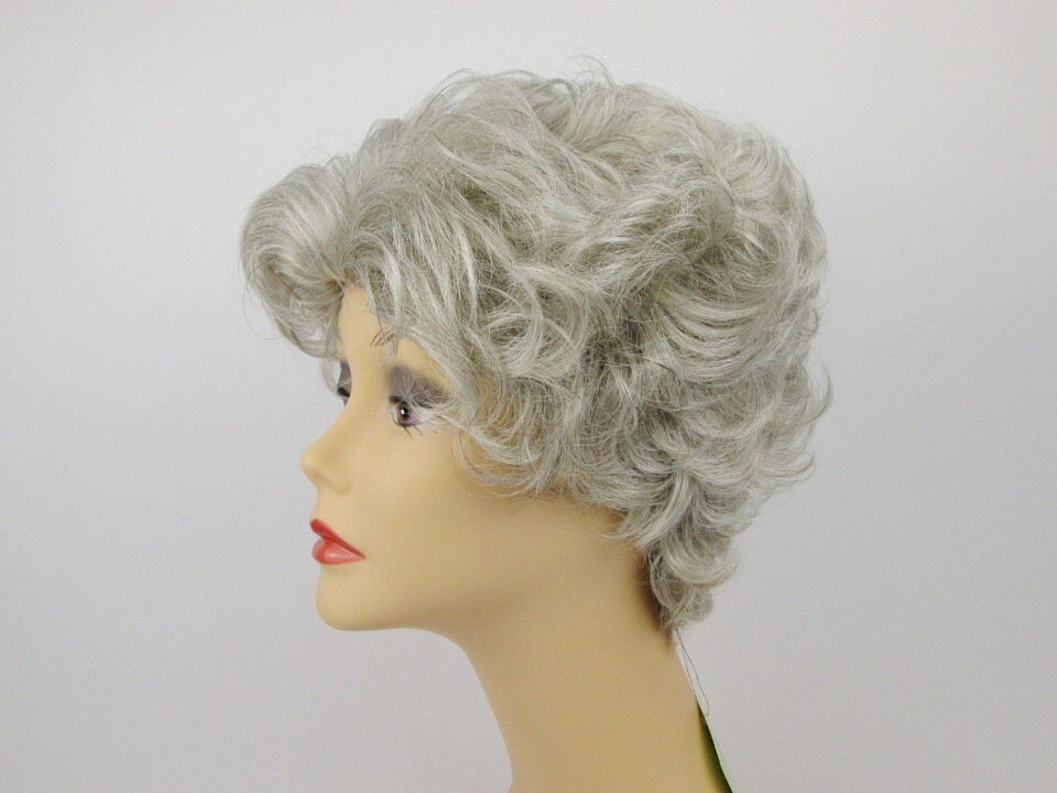 50S WOMENS LADY SHORT WAVY CURLY WIG RIZZO GREASE GOLDEN GIRL TAPERED BACK VP-1