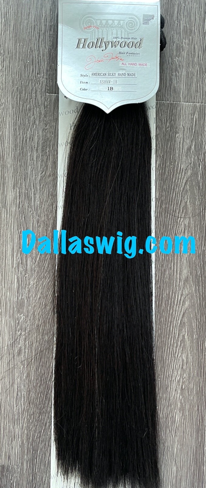 100% Human Hollywood American Silky Straight Handmade ASHMW 18″ Weaving Hair
