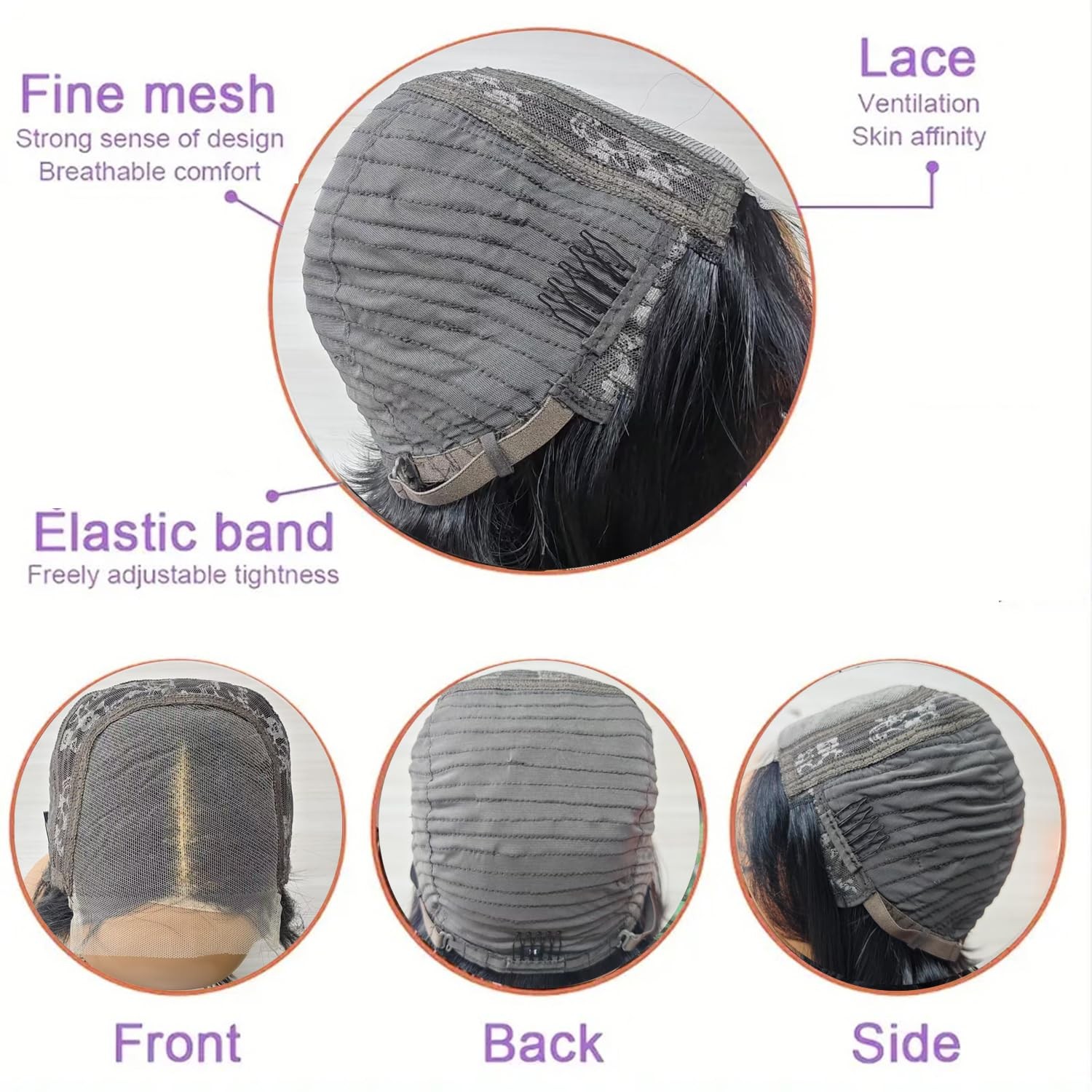 SisBroSis 4×4 Pixie Cut Lace Frontal Human Hair Wigs for Women 4×4 Middle Part L