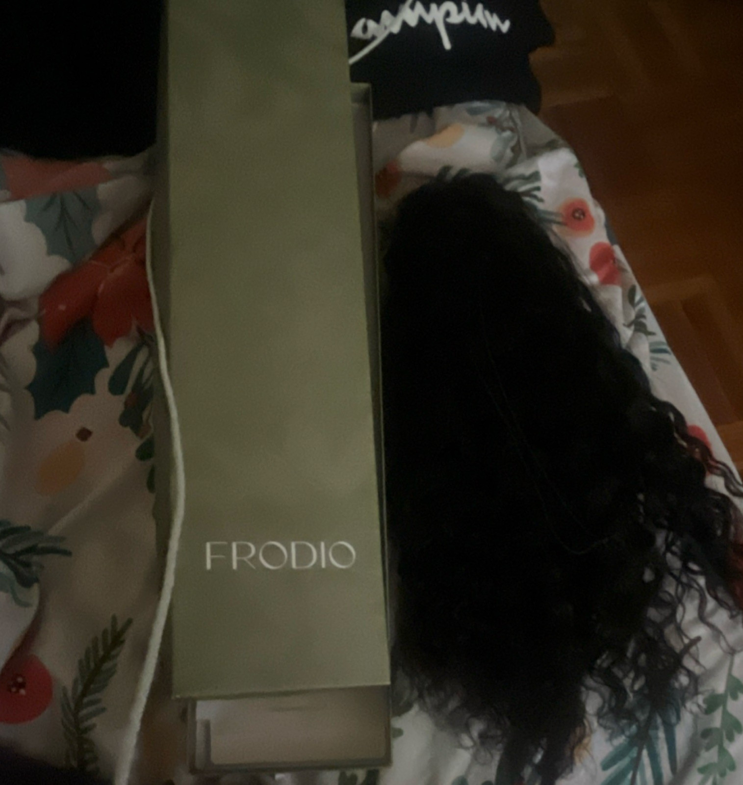 FRODIO Curly Texture Curly Hair Extension Black Shade for Women Hair Styling