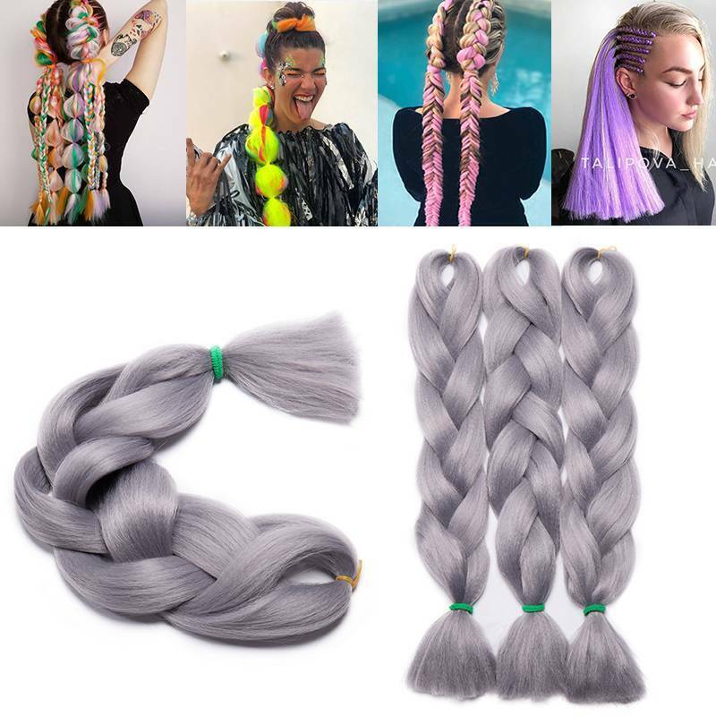 Braiding Hair Kanekalon Jumbo Braids Hair Extension 24″, Choice of Colors