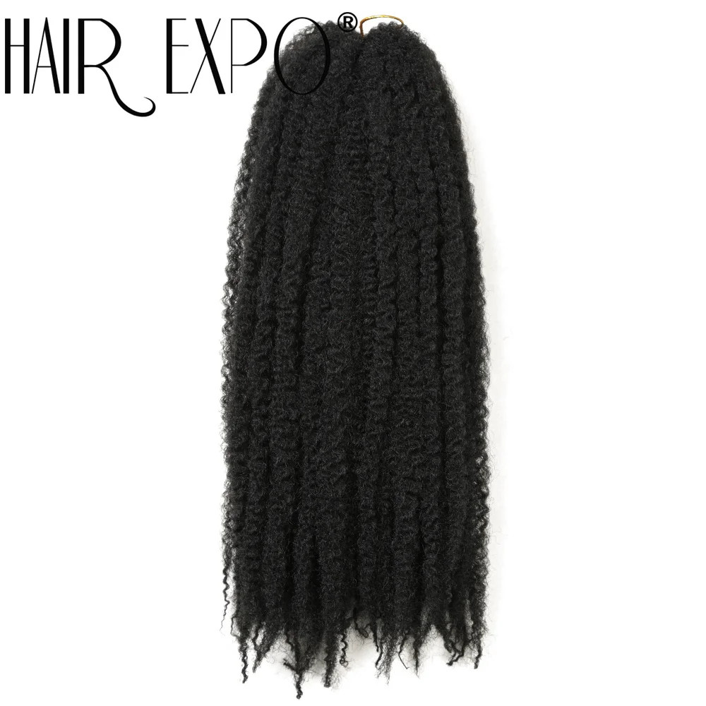 18 Inch Ombre Marley Hair Synthetic Braiding Hair for Afro Kinky Twist Braiding