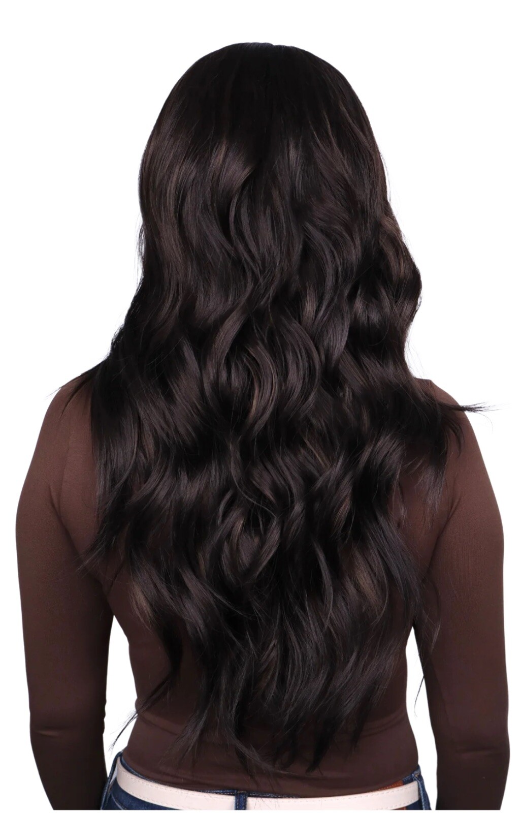 High Quality Synthetic Lace Front Wig Indra Boast Luxurious Long Dark Brunette