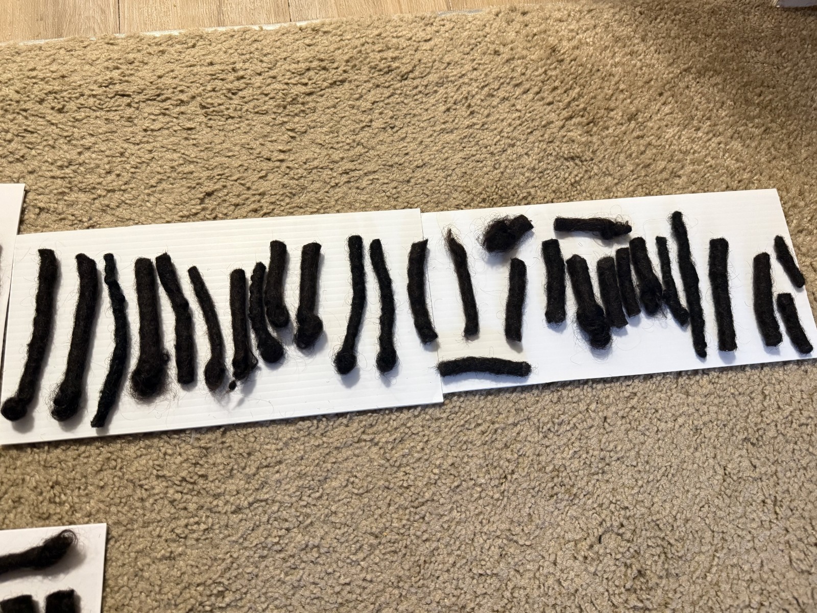 46 human hair dreadlocks recently cut