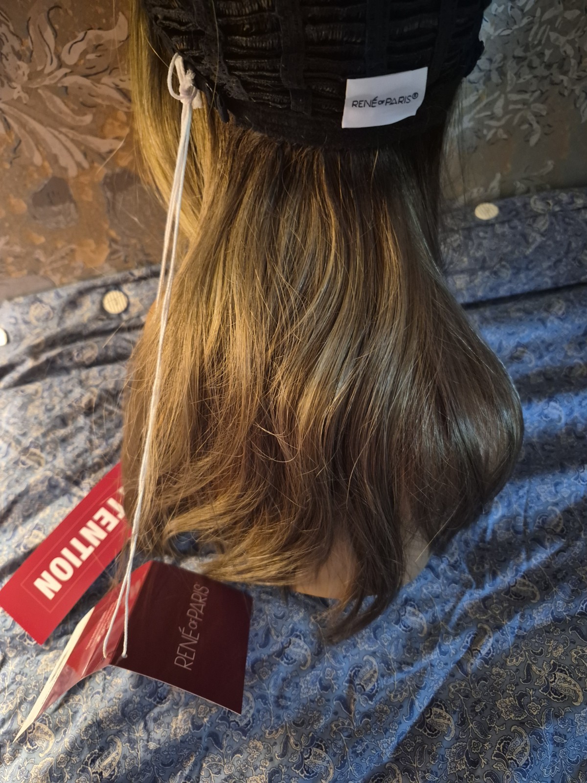 Rene of Paris Nolan Lace Front Straight Layered Synthetic Wig Mochaccino-R NEW