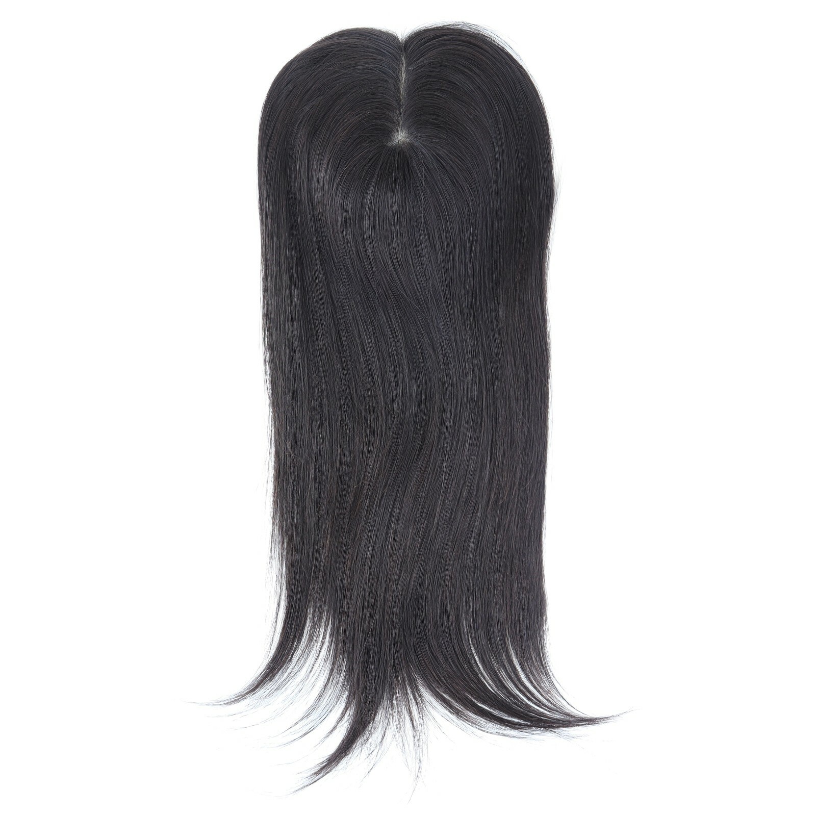 Women Topper Toupee Chinese Remy Hair Injected Silk Lace System Hairpiece 16”